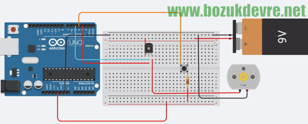 arduino_transistor_surme_bozukdevrenet