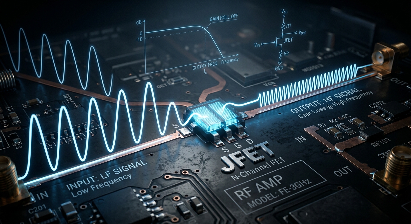FET Yükselteçlerde Frekans Arttıkça Kazanç Neden Değişir?