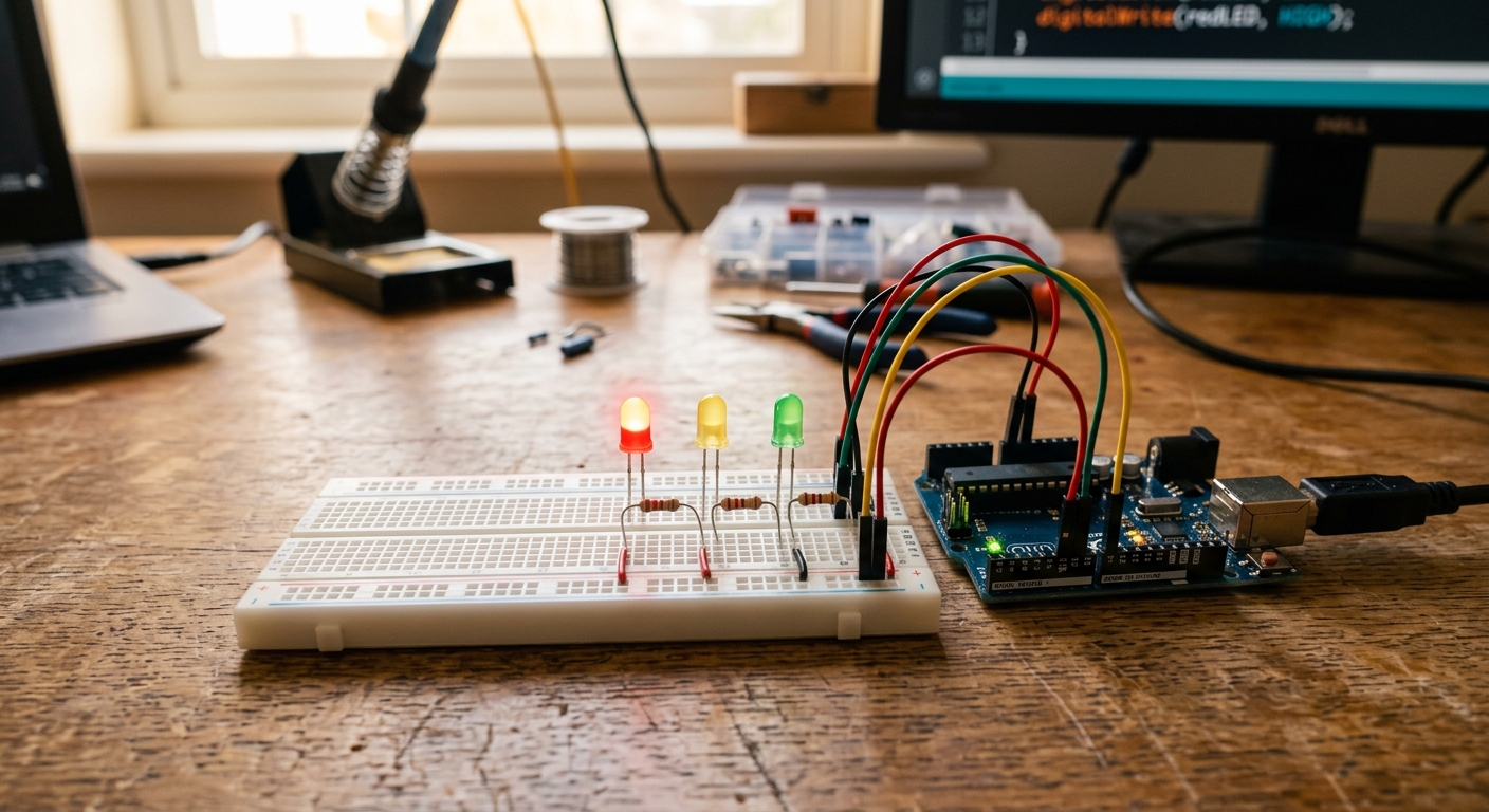Arduino ile Trafik Lambası Yapımı - Görsel 1