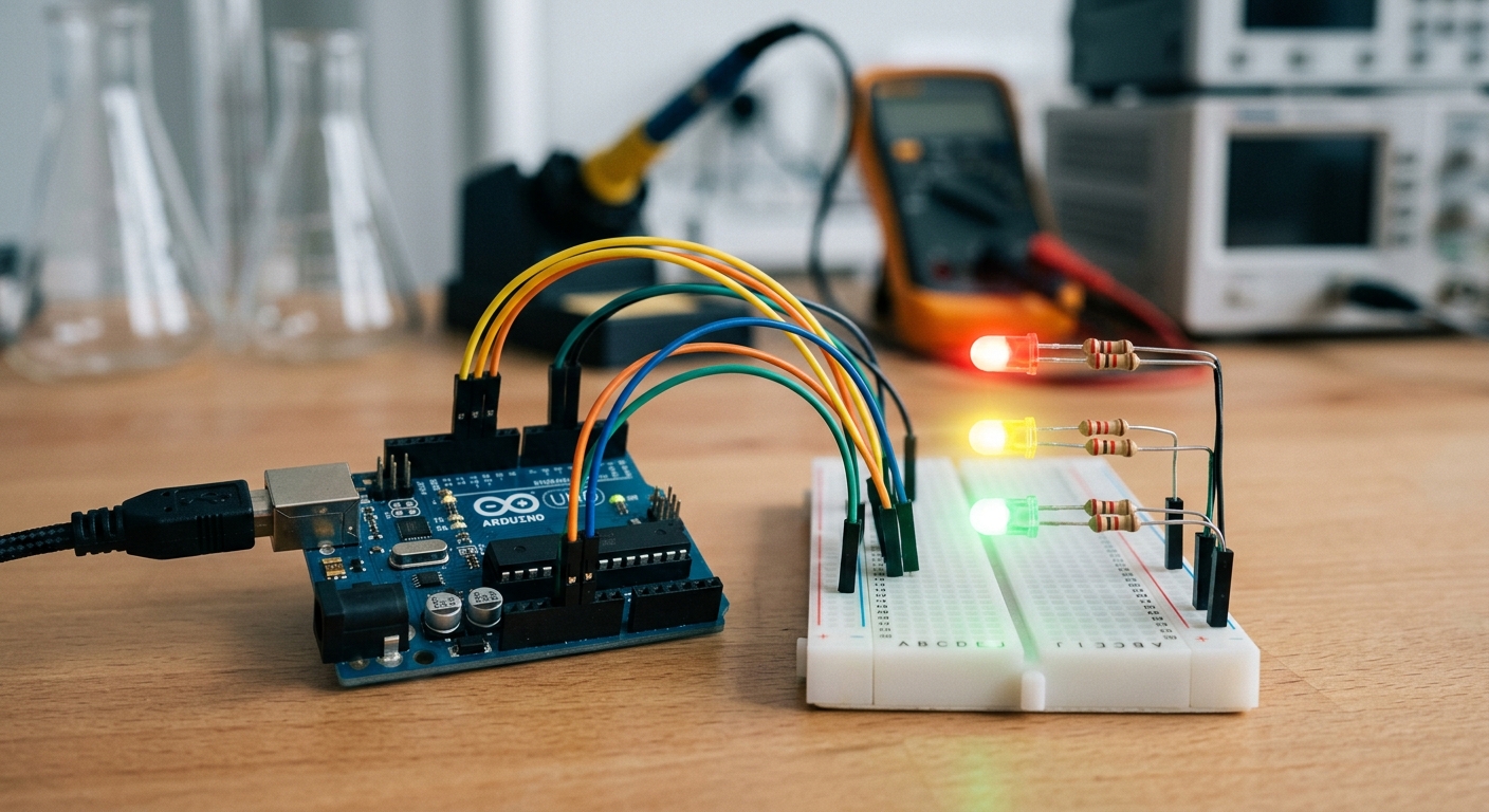 Arduino ile Trafik Lambası Yapımı