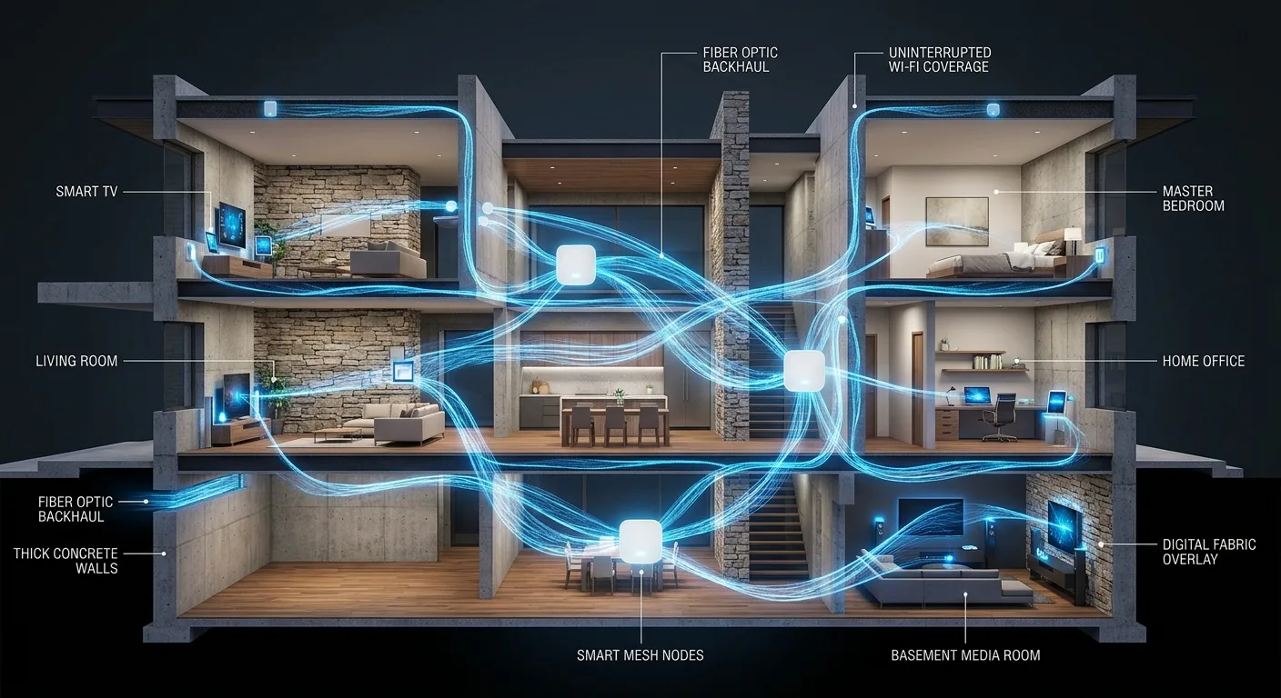 Mesh Wi-Fi Sistemi Nedir? Büyük Evlerde İnterneti Neden Tek Router Kurtaramaz?
