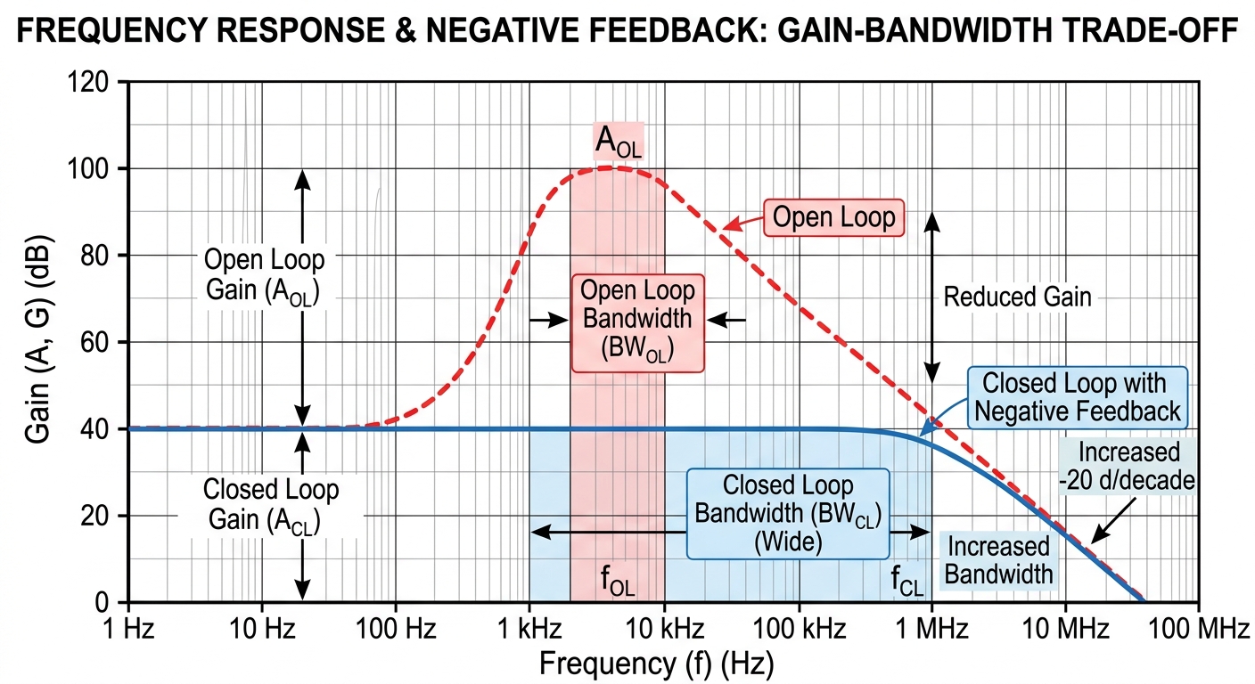 Transistörlü Yükselteçlerde Geri Besleme Türleri ve Bant Genişliği Etkisi - Görsel 3