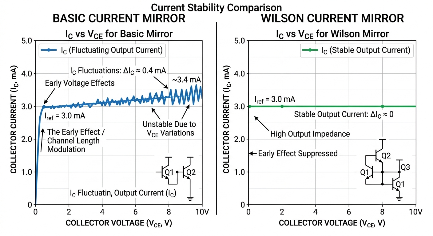 Wilson Akım Aynası Neden Kullanılır? Early Etkisine Karşı Daha Dik Durmak - Görsel 2